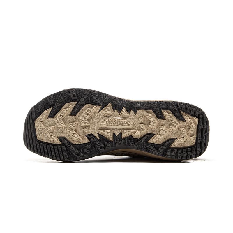 Li-Ning CF Su Yi Jie Lite 2.0 удобные универсальные износостойкие кроссовки для походов с низким верхом для мужчин бежево-коричневые AHTU007-2
