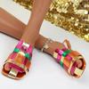 Модные балетки Женские тапочки Модные мюли с ремешком С обувью с квадратным носком Сандалии Осенний женский тренд 2024 Новые повседневные шлепанцы Mujer Zapatos