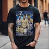 Графическая футболка UFC Ислама Махачева Винтажная Унисекс Тяжелый Хлопок