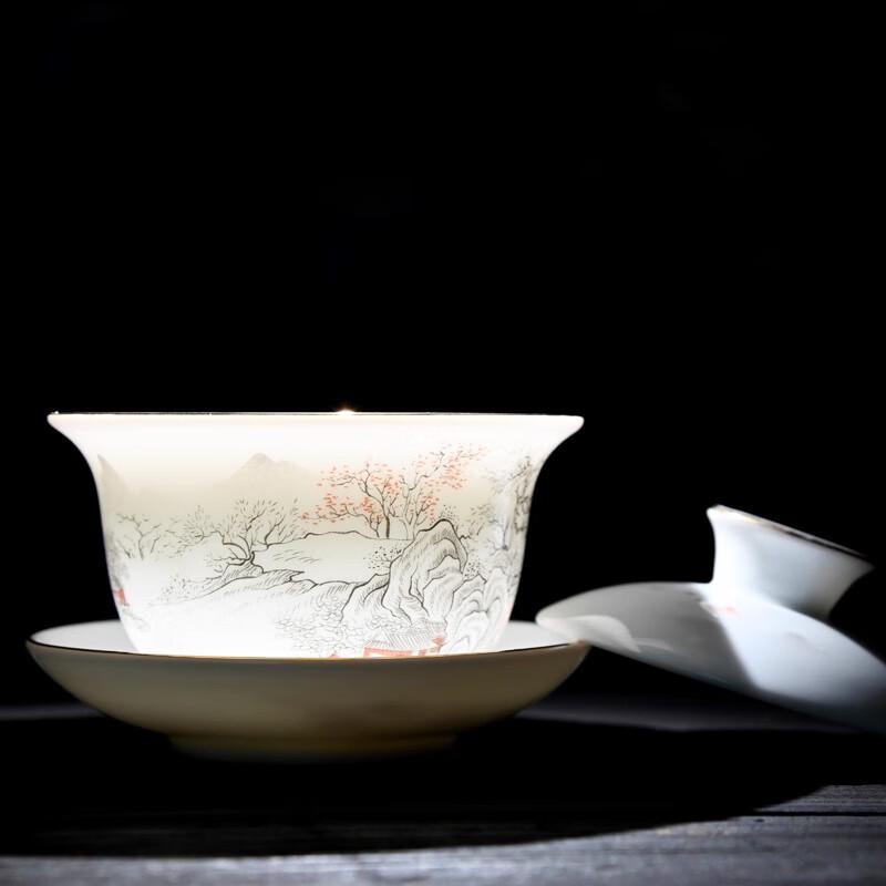 Wo Ding White Porcelain Kung Fu Tea Set