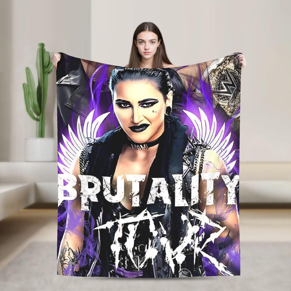 Rhea Ripley  Blanket Quality Warm Soft  Throw Blanket Winter Travel Office Home Decor Pattern Bedspread