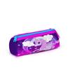 coral high Kids Purple Pink Unicorn Patterned Three Compartment Pencil Bag 22008