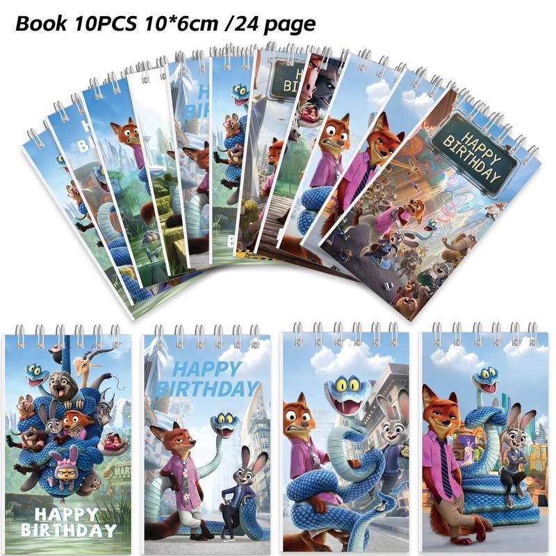 New  Zootopia 2 Spiral Book Coil Notebook Zootropolis Journal Diary Schedules Daily Notepad School Supplies Stationery