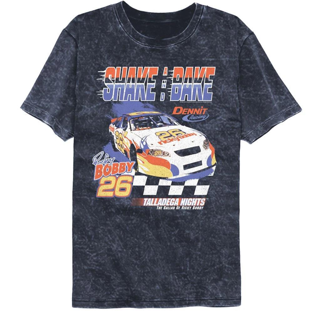 Talladega Nights Zoom Shake And Bake Navy Colortone Mineral Wash Movie Children's T-shirt