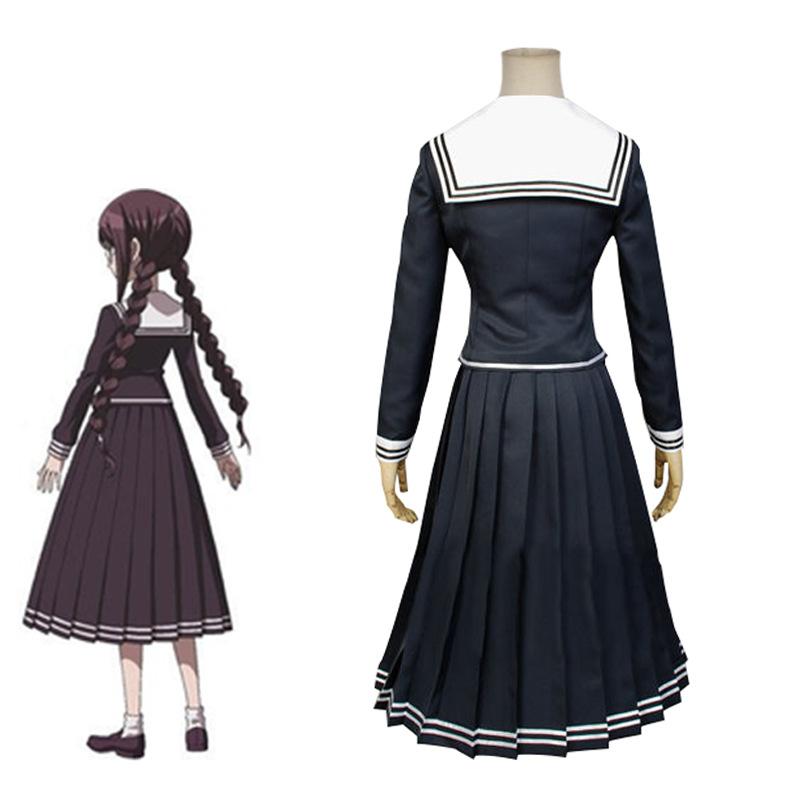 Аниме Косплей Костюм Danganronpa Dangan-Ronpa 2 Токо Фукава Косплей Костюм Школьная Форма Костюм
