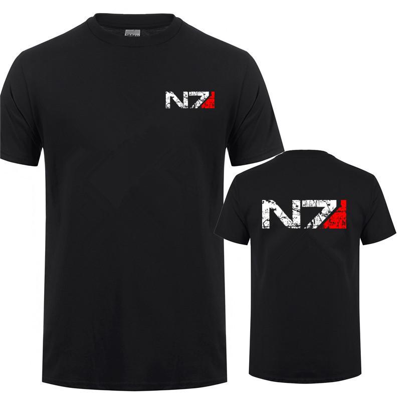 Mass Effect N7 T Shirt Summer Unisex Short Sleeve Cotton N7 Tshirt Unisex Tops Tee