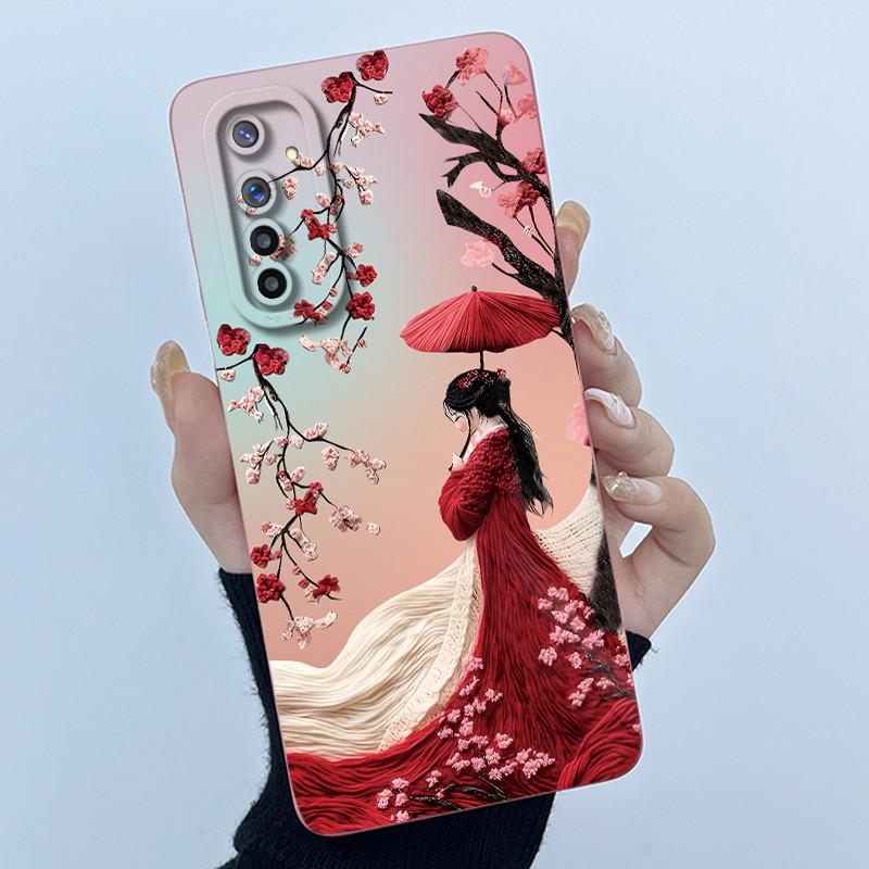 Чехол для телефона Realme 6 Чехол Realme 6s Модный Простота Масляная живопись Цветок Мягкий Жидкий силикон Оболочка Для Realme 6 Pro Funda