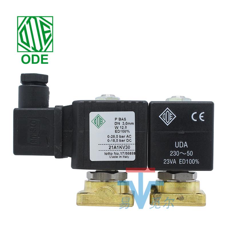 21A1KV30 Миниатюрный двухходовой соленоидный клапан, 220В/24В, с базовым креплением