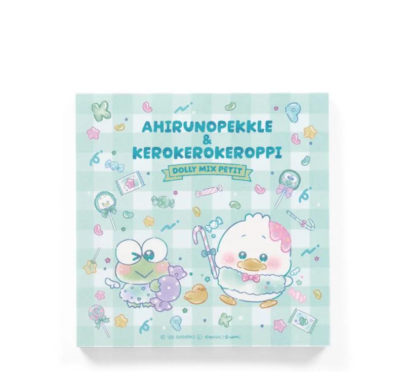 Sanrio Kerokerokeroppi & Ahiru no Pekkle DOLLY MIX PETIT Блокнот для заметок B Япония НОВЫЙ