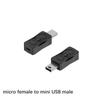 Адаптер USB-Micro-USB Mini-USB, двухсторонний преобразователь, поддержка зарядки, синхронизации данных, разъем 480 Мбит/с, двухсторонний адаптер F19E