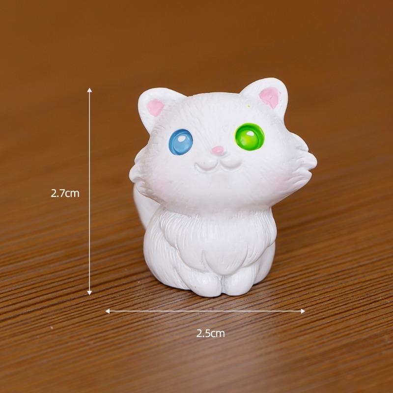 Микро-ландшафтные декоративные элементы Полимерные изделия Настольные маленькие украшения Мультяшные милые куклы Автомобильные кошачьи украшения
