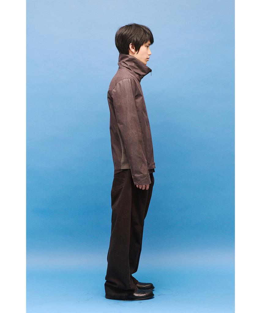 HATCHINGROOM Funnel Neck Jacket Brown