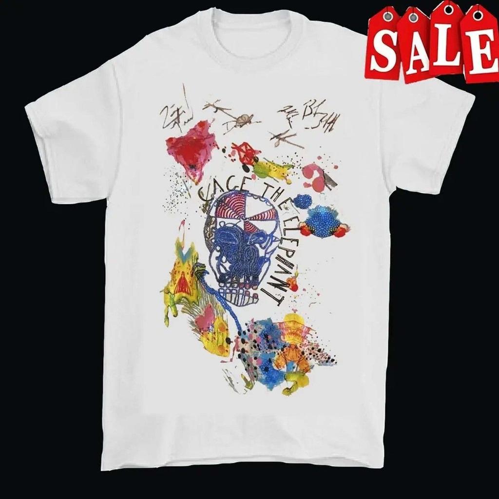 Unisex shirt Cotton Oversize Large Size Cage The Elephant Self Titled Gift Full NP067 FREE SHIPPING