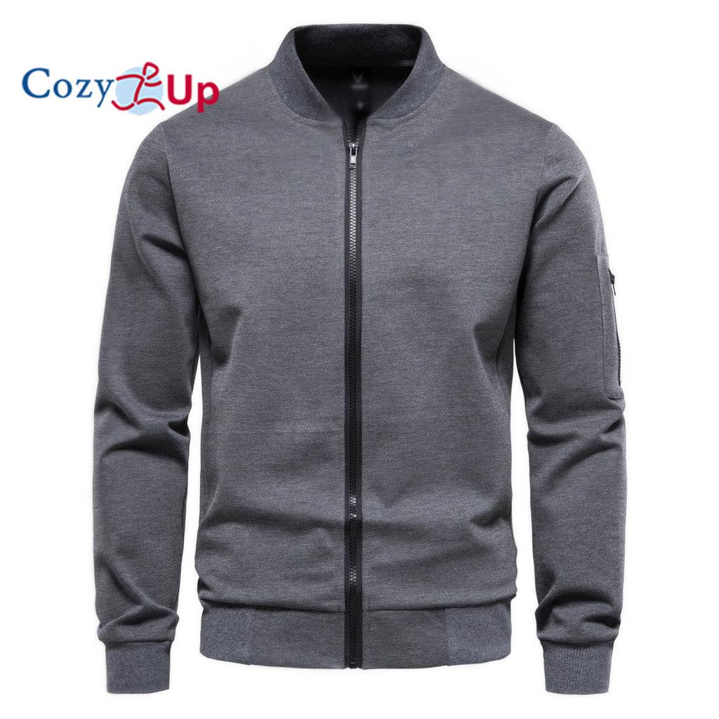 Cozy Up New Spring Mens Stand Collar Jacket Fashion Slim Fit Baseball Outerwear Men Solid Casual Zipper Autumn Jackets Coat Man Clothing