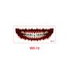 New Halloween horror big mouth tattoo sticker party party fun makeup thriller DIY mouth makeup sticker