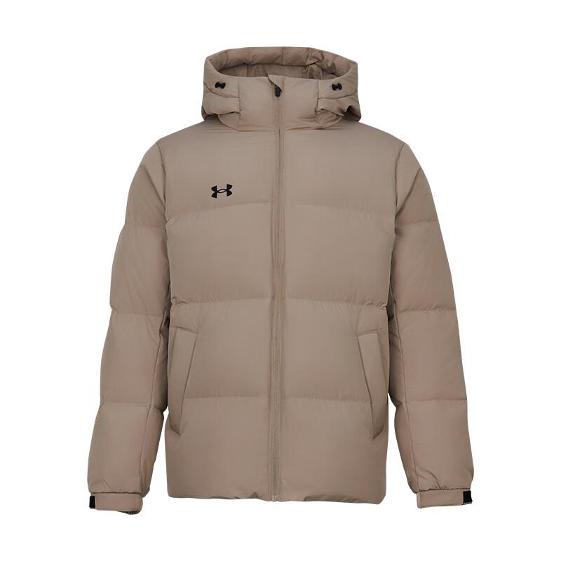Under Armour Ветрозащитная теплая короткая пуховая куртка с капюшоном, куртка унисекс 25600804-299