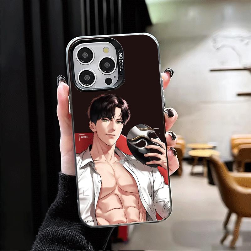 B-J A-Alex Аниме Мягкий Чехол для Телефона для iPhone 15 16 17 Pro Max 17Air 16E 14 Plus 13 12 Mini Ударопрочный Задний Корпус