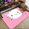 1 шт. Sanrio Hello Kitty Ковер для офиса с принтом русалки Прямоугольный коврик под стол, Идеальный декор для гостиной, спальни, кухни, Нескользящий пол