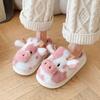 Couple Cotton Slippers 2025 Winter New Indoor Non Slip Women's Warm Home Shoes Thicken Lightweight Comfortable Men's Plush Shoes