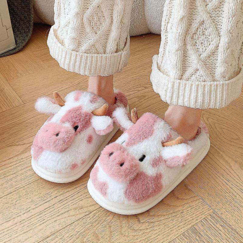 Couple Cotton Slippers 2025 Winter New Indoor Non Slip Women's Warm Home Shoes Thicken Lightweight Comfortable Men's Plush Shoes