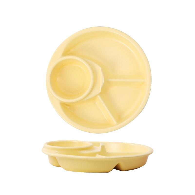 1 шт. Круглая тарелка для фруктового салата, Кухонная тарелка для завтрака, закусок, соусов, Обеденные тарелки, Блюда для еды, Поднос для торта и десерта, Кухонная посуда