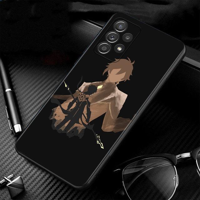 Телефон Funda Genshin Impact аниме для Samsung Galaxy A71 A52 A41 A51 A02s A12 A21s A72 A32 4g A31 A53 A23 A13 A52s 5g Capinha