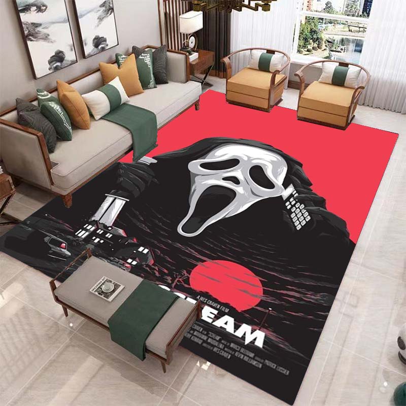 Ковер ужасов на Хэллоуин для гостиной, украшения дома, дивана, журнального столика, коврики, коврик для ванной комнаты, нескользящий напольный коврик