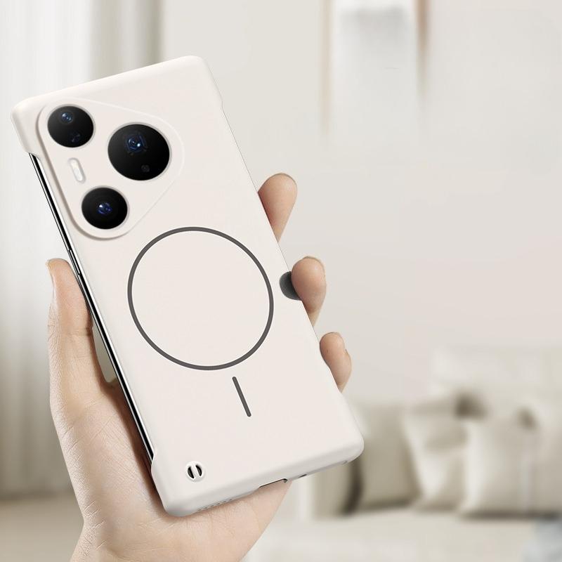 Для Magsafe Ультратонкий чехол для HUAWEI Pura 80 Pro Plus Матовый Твердый ПК Беспроводная зарядка Задняя крышка для Huawei Pura 80 Ultra