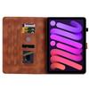For Apple iPad Mini (2024) (Also Known As iPad Mini (A17 Pro)).PU Leather Exquisite Floral Embossed Design Tablet Case