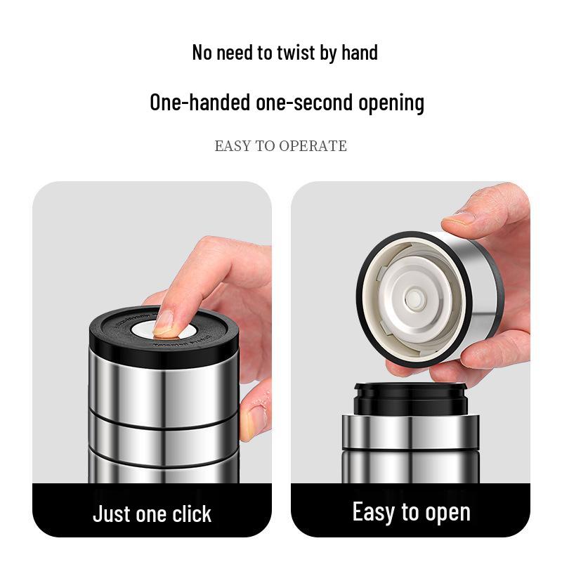 Новая термокружка из нержавеющей стали 316 с крышкой быстрого открытия и ситечком для чая