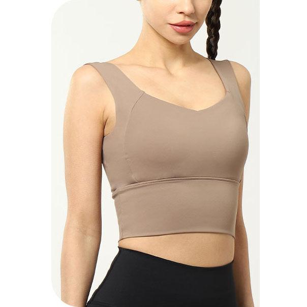 Женский удлиненный бюстгальтер для фитнеса, беспроводной бюстгальтер, нижнее белье с эффектом пуш-ап, противоударный спортивный жилет для бега, майка, бюстгальтер