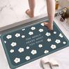 Toilet Diatom Mud Quick-Drying Floor Mat Bathroom Door Mat Household Toilet Door Carpet Cushion Non-Slip Foot Mat
