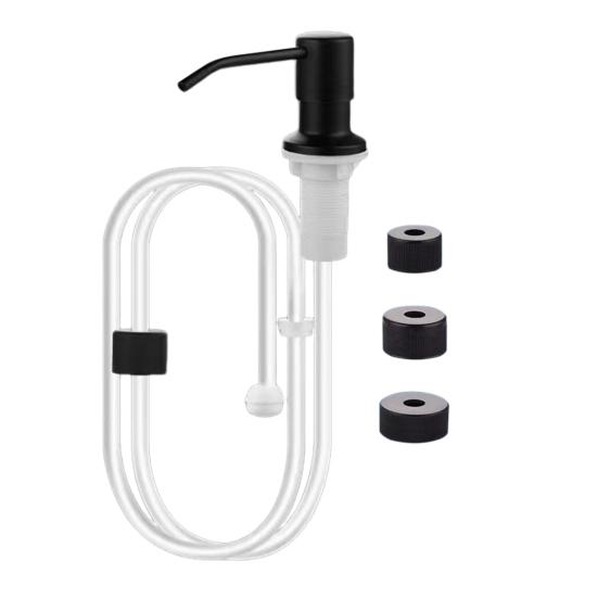 Дозатор мыла для кухонной раковины из нержавеющей стали, настольный насос с набором удлинительной трубки длиной 1 м, вращение на 360 градусов, защита от коррозии