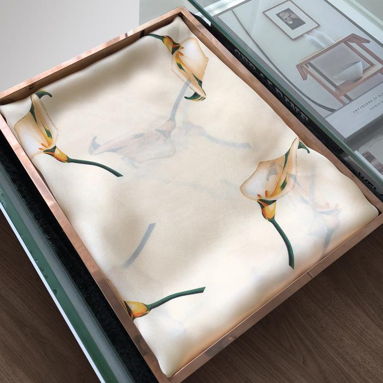 Новый шарф от солнца для женщин Новый шелковый атласный универсальный летний солнцезащитный шелковый шарф подарок на День матери