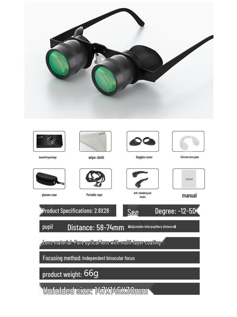 Поляризационные Рыболовные Телескопические Очки с Большим Увеличением 10x для Ультраширокоугольного Наблюдения за Поплавком