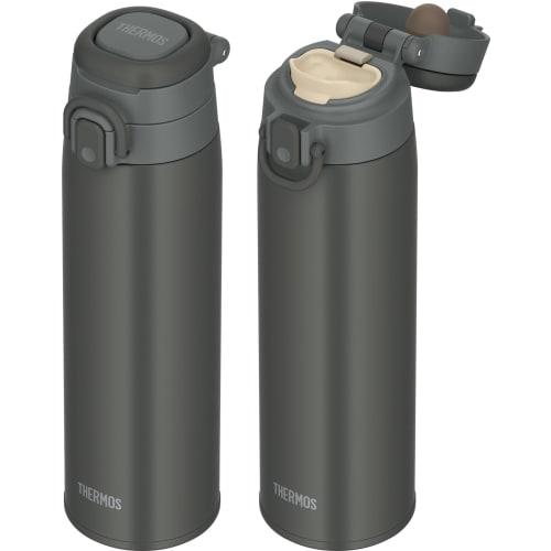 Thermos Бутылка для воды с вакуумной изоляцией, мобильная кружка с петлей для переноски, 750 мл, темно-серая JOS-750 DGY
