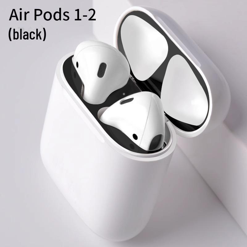 Металлическая наклейка Pro для Airpods 2-го и 3-го поколения — пылезащитная, ультратонкая