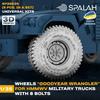 Комплект колес Spallach HMMWV GY, детали пластиковой модели, SPU26635 1/35 (Тип на 8 болтов) (Набор из 5 предметов) (универсальный) (Военная техника)