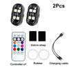 New Wireless LED Strobe Lights Car Decor Atmosphere Light, 8 Colors Rechargeable Led Lights Anti-Collision LED Warning Light