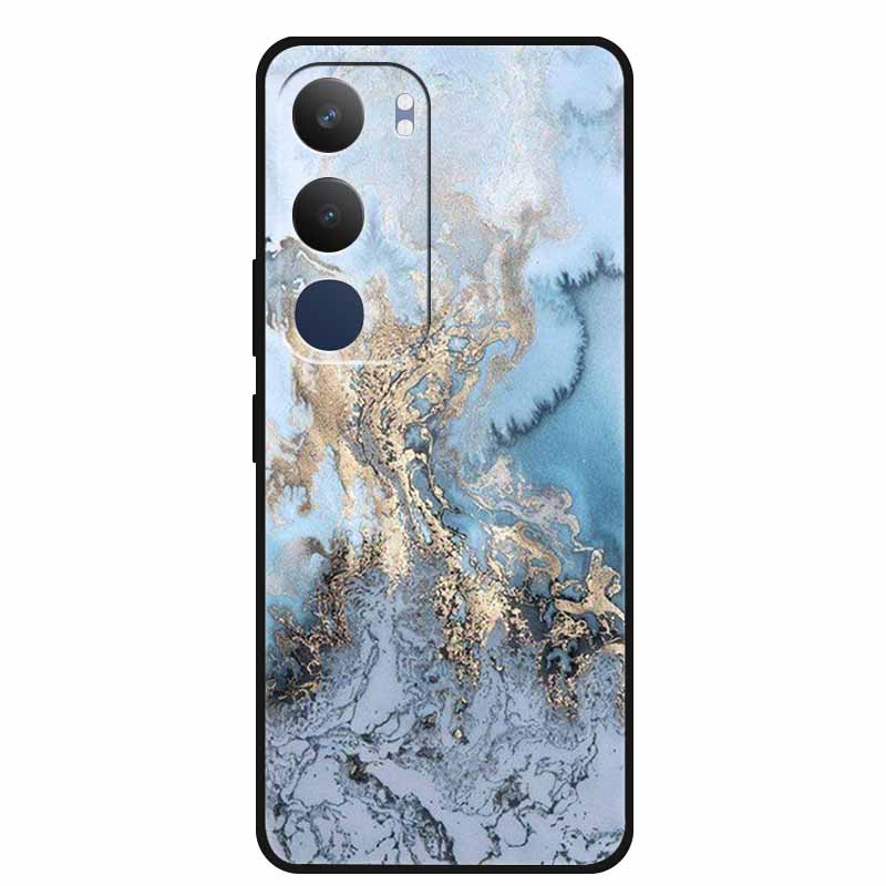 Luxury Phone Case For Vivo Y19s Pro 4G Soft TPU Silicone Back Case For Vivo Y29 5G Y 29 19s Marble Patterns Cover Bumper Funda