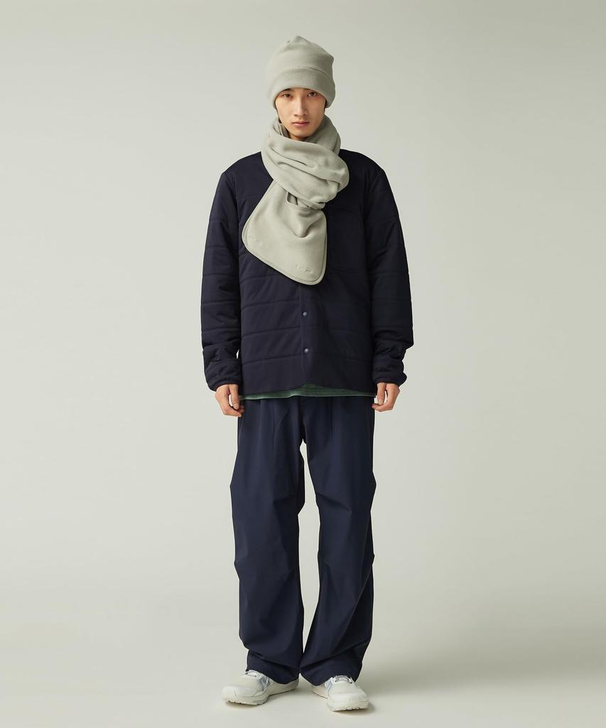 Snow Peak Флисовая стола-шаль для мужчин и/или накидка с водоотталкивающей пропиткой AC-25AU029, Серая, Женская, Шаль, Шарф,