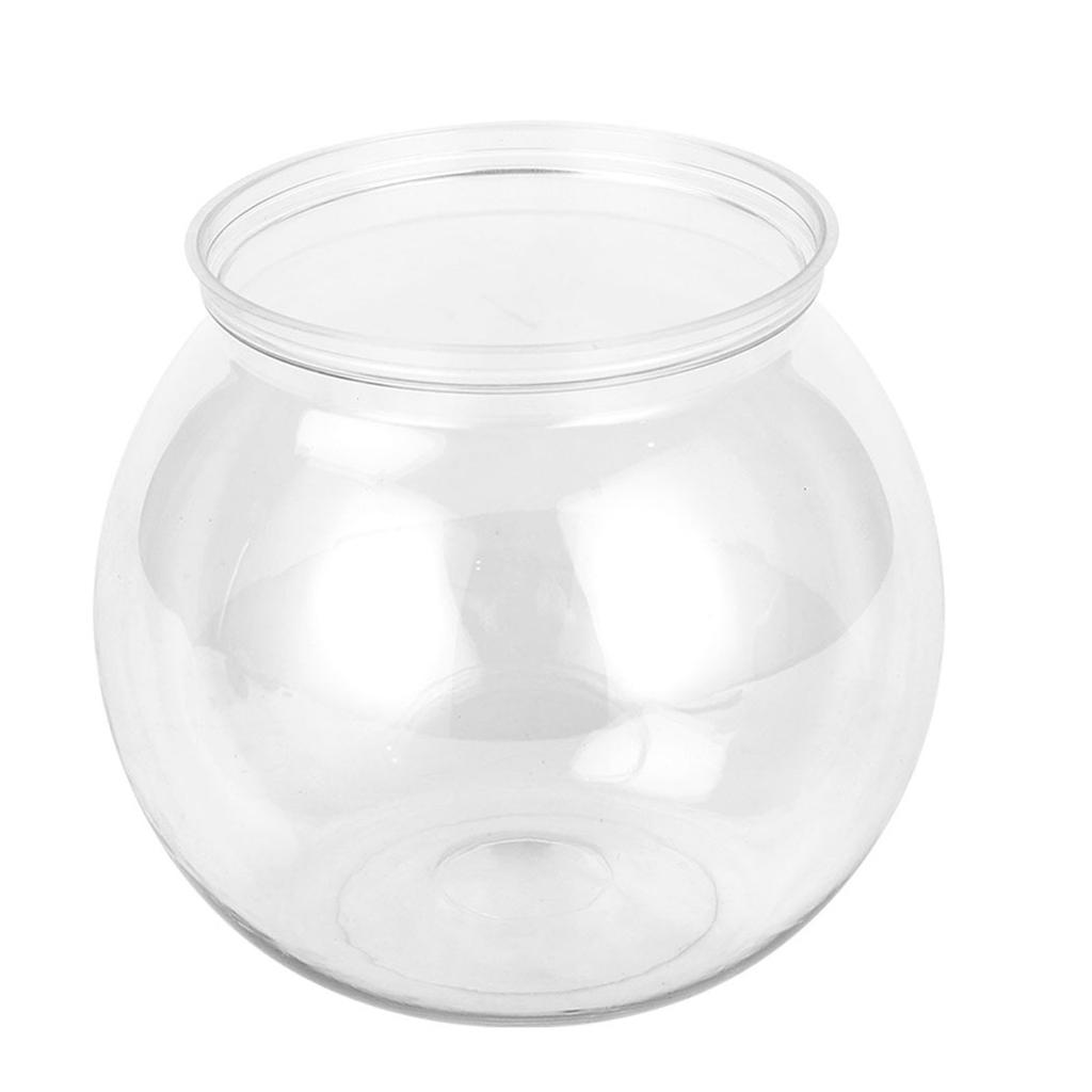 Plastics Fish Bowls Round Aquarium Transparent Fish Keepers Fishbowls One-piece Construction Shatterproof Starter Kit