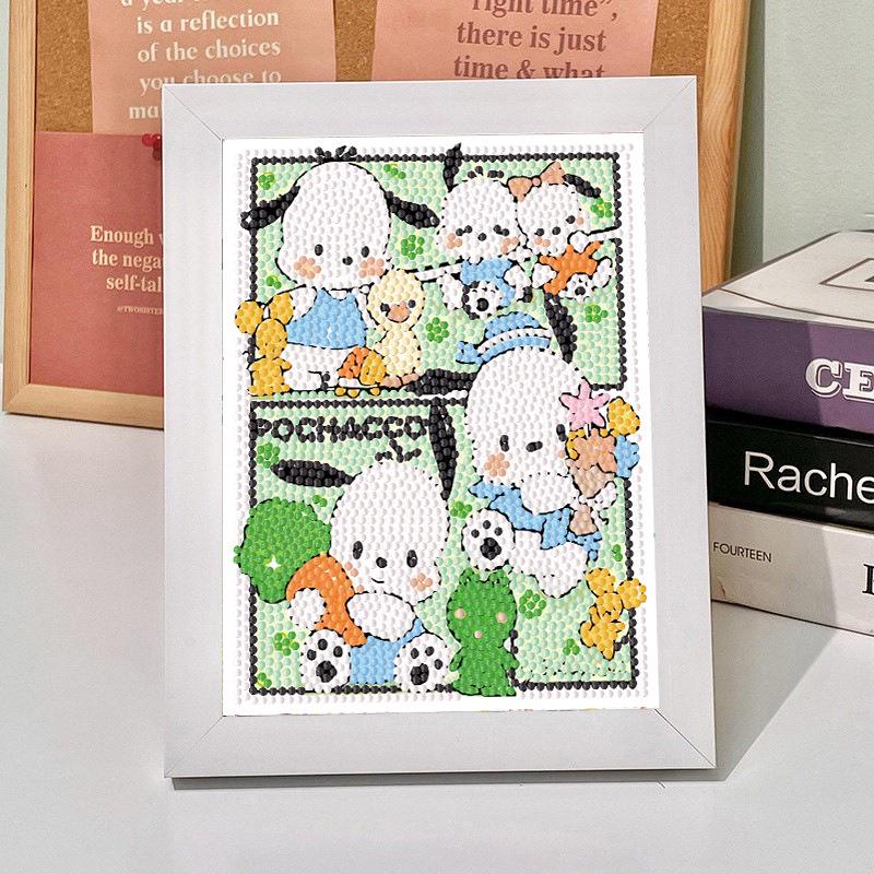 Набор для 5D-алмазной вышивки Sanrio в рамке – Образовательная игрушка для детей