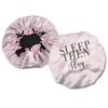 Reversible Double Layered Satin Bonnets for Adults Custom logo Designer Hair Bonnets Silk Price