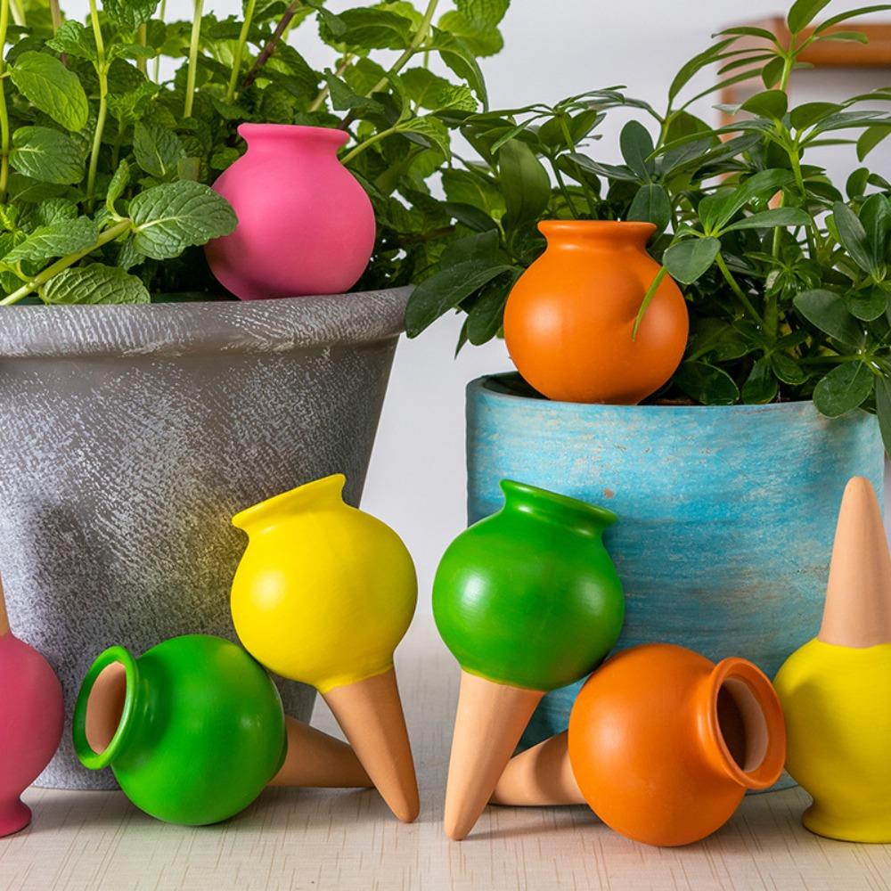 4PCS Breathable Potted Plant Drip Irrigator Self Watering Potted Dropper Device  Balcony