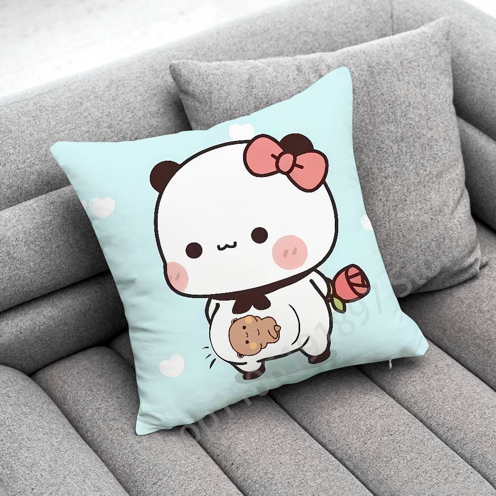 Cartoon Bubu Dudu Cute Throw Pillow Case For 50X50Cm 40X40Cm 55X55Cm 45X45Cm 30X30Cm Square Bedroom Pillowcase Cover