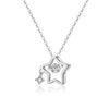 Star Necklace, Female Spirit Zircon Pendant, Five Point Star Collar Chain As A Gift for Girlfriend
