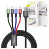 Baseus Fast 4-in-1 USB Cable USB-C / 2x Lightning / Micro 3.5A 1.2M (Black)