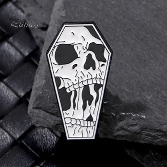 Брошь с черепом в стиле хип-хоп, панк, страшный, забавный, индивидуальный подарок, крутая женская и мужская одежда, сумка, булавка с лацканами, модные украшения
