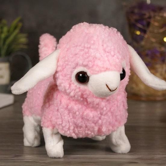 Детская электрическая плюшевая игрушка в виде животного, ходящая, виляющая хвостом, интерактивный слон, овца, корова, панда, плюшевая игрушка, развивающая игрушка-симулятор животного для малышей